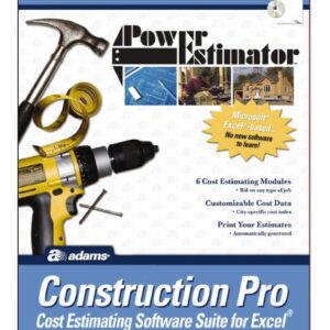 Adams PowerEstimator Construction Pro Estimating Software, 9 x 11.5 Inches (ALB503SW)