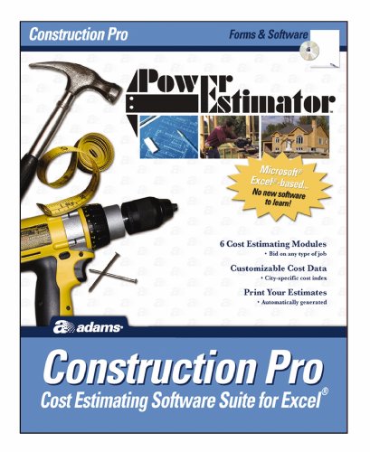 Adams PowerEstimator Construction Pro Estimating Software, 9 x 11.5 Inches (ALB503SW)