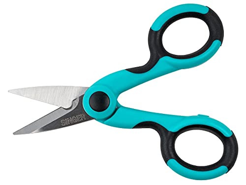 SINGER 00558 5-1/2-Inch ProSeries Heavy Duty Scissors with Power Notch , Teal