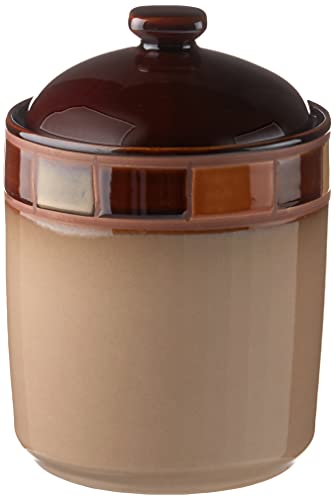 Gibson Elite Estebana Casa Dinnerware, 3-Piece Cannister Set, Beige/Brown