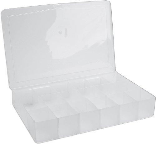 Darice 10674 17 Compartment, Large Empty Floss Organizer