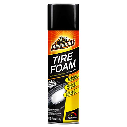 Tire Foam by Armor All, Tire Cleaner Spray for Cars, Trucks, Motorcycles, 20 Oz Each