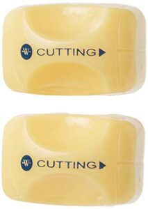westcott paper trimmer titanium bonded replacement cutting blades for use with trimmers 13782 and 13779, pack of 2 (13780),yellow