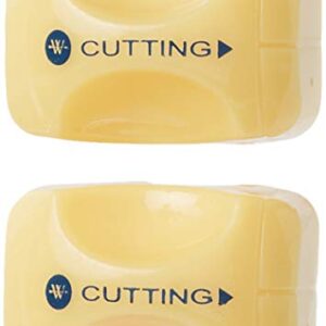 Westcott Paper Trimmer Titanium Bonded Replacement Cutting Blades for use with Trimmers 13782 and 13779, Pack of 2 (13780),Yellow