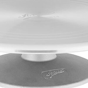 Ateco Revolving Cake Decorating Stand, Aluminum Turntable and Base with Non-Slip Pad, 12-Inch Round