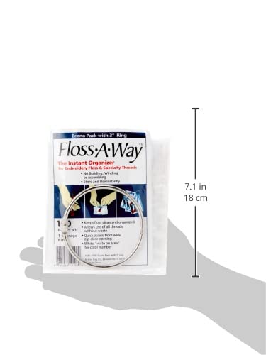 ACTION BAG Floss-A-Way Organizer, 3 by 5-Inch, 100-Pack