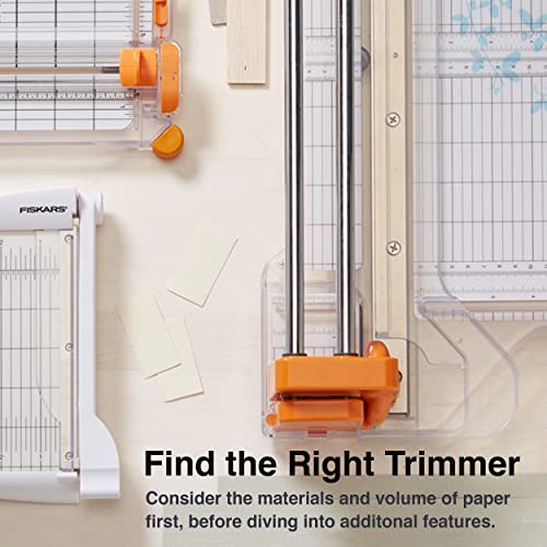 Fiskars Craft Supplies: Paper Cutter, Paper Trimmer for Crafts, Photos, and Stationary, 12” Cut Length (152490-1006) (Packaging May Vary)