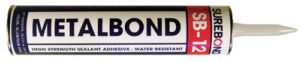 surebond sb-12 metal bond sealant, 10.3 oz, gray