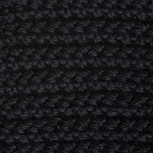 Caron H970039727 Simply Soft Solids Yarn 100% Acrylic - 6 oz - Black - Machine Wash & Dry