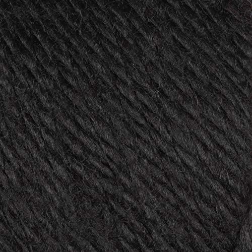 Caron H970039727 Simply Soft Solids Yarn 100% Acrylic - 6 oz - Black - Machine Wash & Dry
