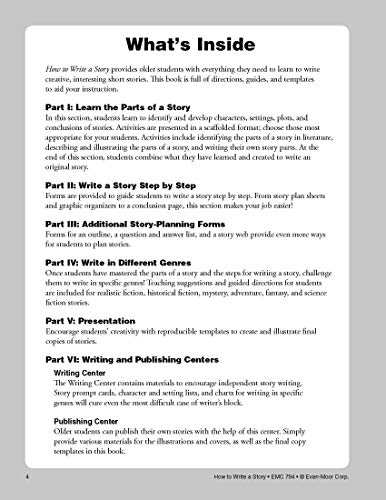 How to Write a Story, Grades 4-6+