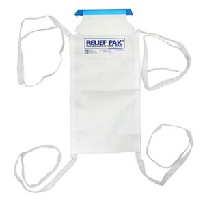 relief pak 11-1242 insulated ice bag with tie strings, 7 x 12″,large