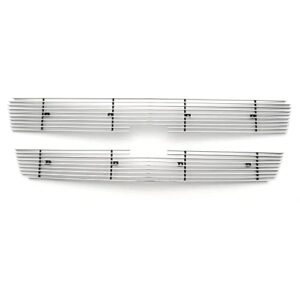 Chevrolet Silverado, Avalanche Billet Grille, Polished, 2 Pc, Overlay/Insert - PN #21100