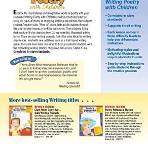 Evan-Moor Writing Poetry with Children, Grade 1-6 Activity Book - Supplemental Teaching Resource Workbook Inspires Poets (Writing Skills Essentials)