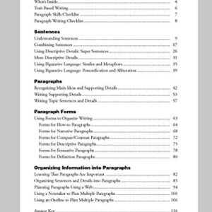 Evan-Moor Writing Fabulous Sentences & Paragraphs, Grades 4-6, Homeschool & Classroom Workbook, Activities, Main Ideas, Topic Sentences, Figurative Language, Descriptive Details, Writing Skills