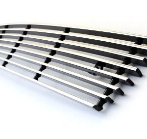 2007-2014 Expedition Billet Bumper Grille, Polished, 1 Pc, Overlay - PN #25594