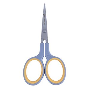 westcott 4″ sewing titanium-bonded embroidery scissors, curved (13865)