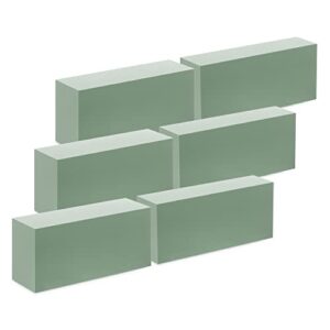 FloraCraft Floral Desert DryFōM 6 Piece Brick 2.6 Inch x 3.4 Inch x 7.8 Inch Green