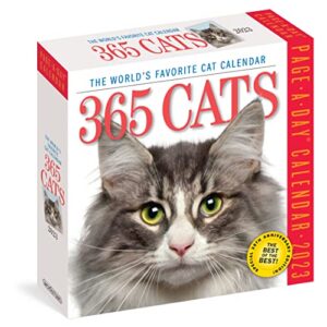 365 cats page-a-day calendar 2023: the world’s favorite cat calendar