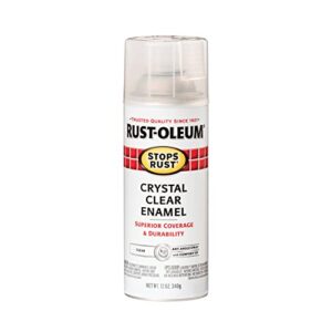 rust-oleum 7701830 stops rust spray paint, 12-ounce, gloss crystal clear
