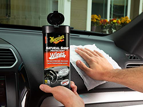 Meguiar's G4100 Natural Shine Protectant Wipes - 25 Wipes