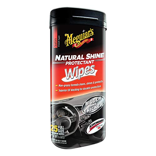 Meguiar's G4100 Natural Shine Protectant Wipes - 25 Wipes