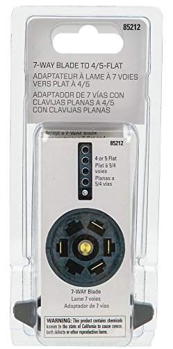 Reese Towpower 85212 7-Way to 5-Way Adapter - Black