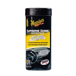 meguiar’s g4000 supreme shine protectant wipes – 25 wipes