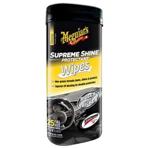 Meguiar's G4000 Supreme Shine Protectant Wipes - 25 Wipes