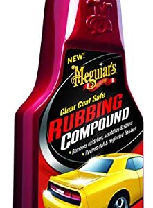 Meguiar's G18016 Clear Coat Safe Rubbing Compound, 16 oz.