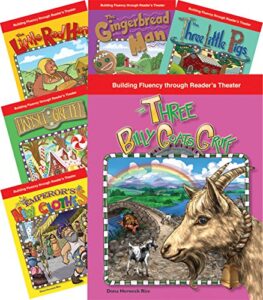 teacher created materials – reader’s theater: children’s folk tales and fairy tales – 6 book set – grades k-1 – guided reading level a – i