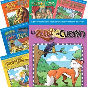 Teacher Created Materials - Reader's Theater: Children's Fables (Spanish) - 6 Book Set - Grades 2-3 - Guided Reading Level E - Q