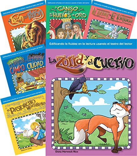 Teacher Created Materials - Reader's Theater: Children's Fables (Spanish) - 6 Book Set - Grades 2-3 - Guided Reading Level E - Q