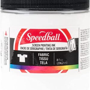 Speedball Fabric Screen Printing Ink, 8-Ounce, White