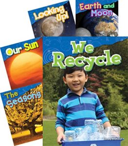 teacher created materials – science readers: earth and space science – 5 book set – grade 1 – guided reading level f – k