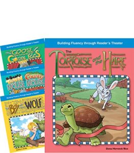 teacher created materials – reader’s theater: fantastic fables set 1 – 4 book set – grades 2-3 – guided reading level e – q