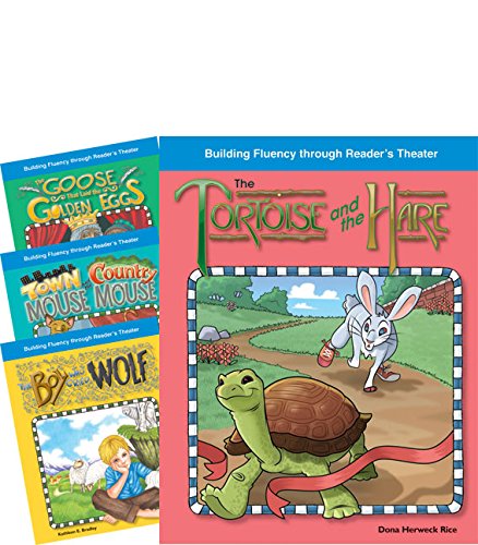 Teacher Created Materials - Reader's Theater: Fantastic Fables Set 1 - 4 Book Set - Grades 2-3 - Guided Reading Level E - Q