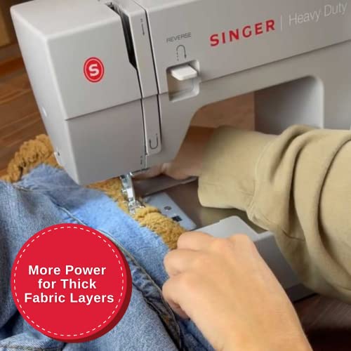 SINGER | 4411 Heavy Duty Sewing Machine With Accessory Kit & Foot Pedal - 69 Stitch Applications - Simple & Great For Beginners