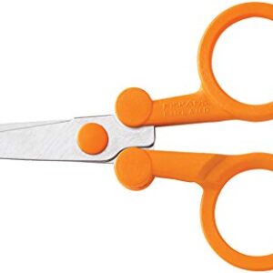 Fiskars 01-005434 Travel Folding Scissors, 4 Inch, Orange