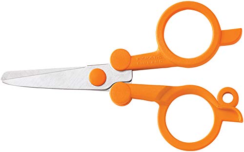 Fiskars 01-005434 Travel Folding Scissors, 4 Inch, Orange