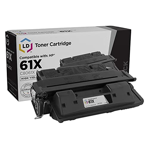 LD Remanufactured Toner Cartridge Replacement for HP 61X C8061X High Yield (Black)