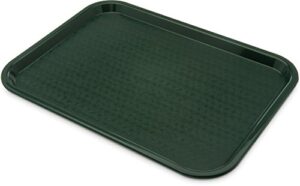 cfs ct121608 café standard cafeteria / fast food tray, 12″ x 16″, forest green