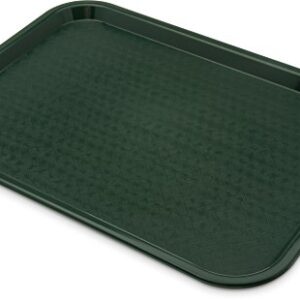 CFS CT121608 Café Standard Cafeteria / Fast Food Tray, 12" x 16", Forest Green