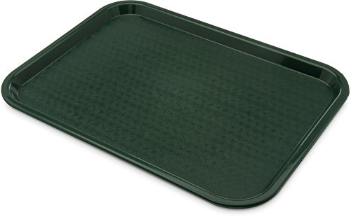 CFS CT121608 Café Standard Cafeteria / Fast Food Tray, 12" x 16", Forest Green