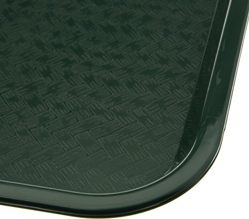 CFS CT121608 Café Standard Cafeteria / Fast Food Tray, 12" x 16", Forest Green