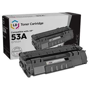 ld products compatible toner cartridge replacement for hp 53a q7553a (black) for use in laserjet m2727 mfp, m2727nf mfp, m2727nfs mfp, p2015, p2015d, p2015dn, p2015x