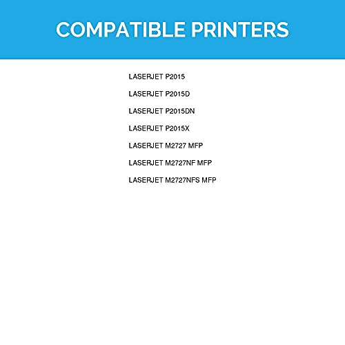 LD Products Compatible Toner Cartridge Replacement for HP 53A Q7553A (Black) for use in Laserjet M2727 MFP, M2727nf MFP, M2727nfs MFP, P2015, P2015d, P2015dn, P2015x