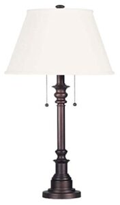 kenroy home 30437brz spyglass table lamp with bronze finish, classic style, 30.5″ height, 17″ width, 17″ depth