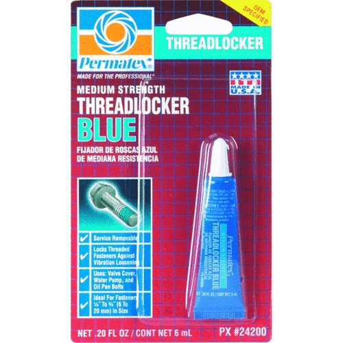 Permatex 24200 6 ml Blue Medium Strength Threadlocker