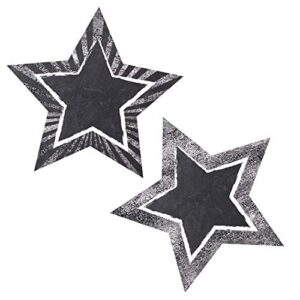 schoolgirl style – twinkle twinkle you’re a star! chalkboard stars colorful cut-outs, classroom décor, 36 pieces